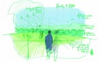 The Landscape Renzo Piano Sketch - © Renzo Piano Building Workshop
